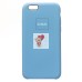 Чехол-накладка для Apple iPhone 6 (небесный синий) [ORG] Soft Touch