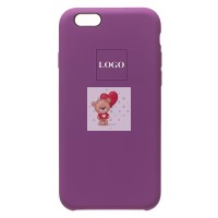 Чехол-накладка для Apple iPhone 6S (фиолетовый) [ORG] Soft Touch