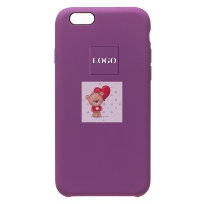 Чехол-накладка для Apple iPhone 6 (фиолетовый) [ORG] Soft Touch