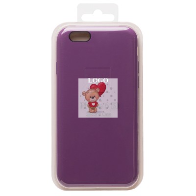Чехол-накладка для Apple iPhone 6 (фиолетовый) [ORG] Soft Touch