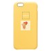 Чехол-накладка для Apple iPhone 6 (желтый) [ORG] Soft Touch