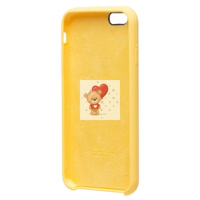 Чехол-накладка для Apple iPhone 6 (желтый) [ORG] Soft Touch
