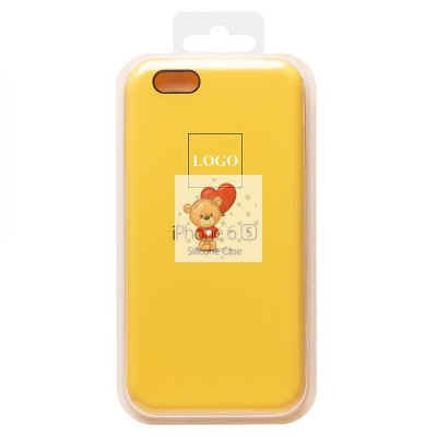 Чехол-накладка для Apple iPhone 6 (желтый) [ORG] Soft Touch