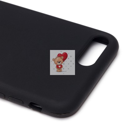 Чехол-накладка для Apple iPhone 8 Plus (черный) [ORG] Soft Touch