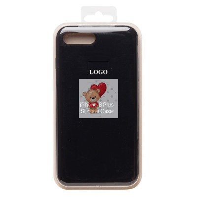 Чехол-накладка для Apple iPhone 8 Plus (черный) [ORG] Soft Touch