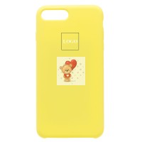 Чехол-накладка для Apple iPhone 8 Plus (лимонный) [ORG] Soft Touch