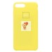 Чехол-накладка для Apple iPhone 8 Plus (лимонный) [ORG] Soft Touch