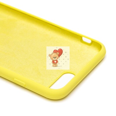 Чехол-накладка для Apple iPhone 8 Plus (лимонный) [ORG] Soft Touch