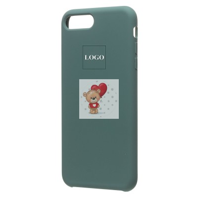 Чехол-накладка для Apple iPhone 8 Plus (сосновый зеленый) [ORG] Soft Touch