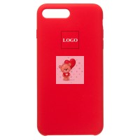 Чехол-накладка для Apple iPhone 7 Plus (красный) [ORG] Soft Touch