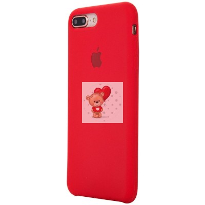 Чехол-накладка для Apple iPhone 7 Plus (красный) [ORG] Soft Touch