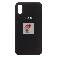 Чехол-накладка для Apple iPhone X/iPhone XS (черный) [ORG] Soft Touch