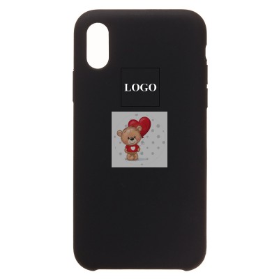 Чехол-накладка для Apple iPhone X/iPhone XS (черный) [ORG] Soft Touch