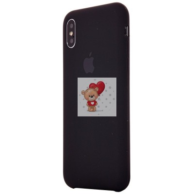 Чехол-накладка для Apple iPhone X/iPhone XS (черный) [ORG] Soft Touch