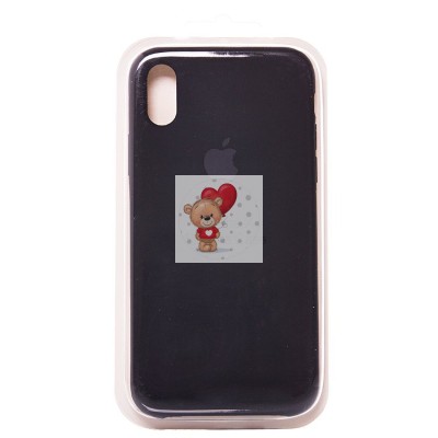 Чехол-накладка для Apple iPhone X/iPhone XS (черный) [ORG] Soft Touch