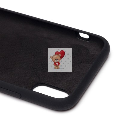 Чехол-накладка для Apple iPhone X/iPhone XS (черный) [ORG] Soft Touch