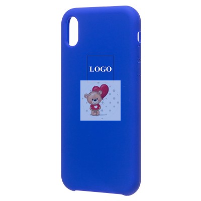Чехол-накладка для Apple iPhone XR (синий) [ORG] Soft Touch