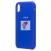 Чехол-накладка для Apple iPhone XR (синий) [ORG] Soft Touch