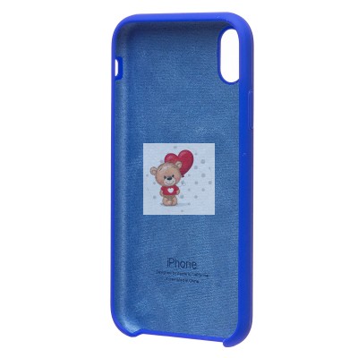 Чехол-накладка для Apple iPhone XR (синий) [ORG] Soft Touch