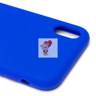 Чехол-накладка для Apple iPhone XR (синий) [ORG] Soft Touch