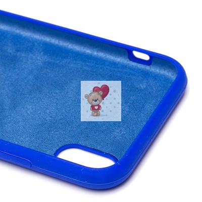 Чехол-накладка для Apple iPhone XR (синий) [ORG] Soft Touch