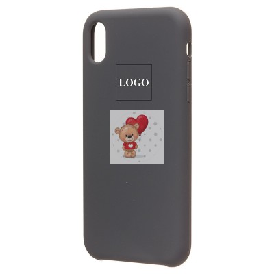 Чехол-накладка для Apple iPhone XR (темно-серый) [ORG] Soft Touch