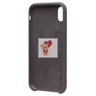 Чехол-накладка для Apple iPhone XR (темно-серый) [ORG] Soft Touch