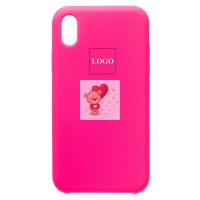Чехол-накладка для Apple iPhone XR (темно-розовый) [ORG] Soft Touch