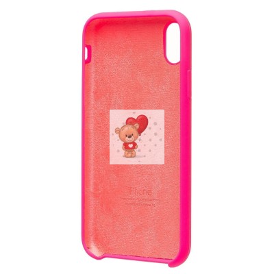 Чехол-накладка для Apple iPhone XR (темно-розовый) [ORG] Soft Touch