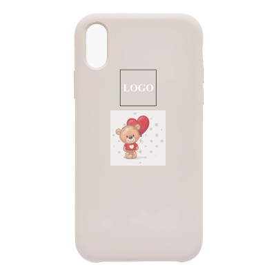 Чехол-накладка для Apple iPhone XR (светлый бежевый) [ORG] Soft Touch