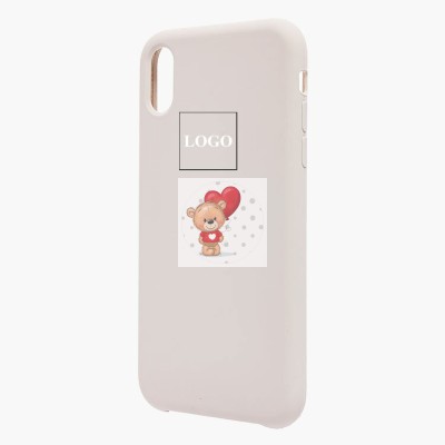 Чехол-накладка для Apple iPhone XR (светлый бежевый) [ORG] Soft Touch