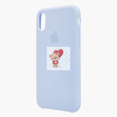 Чехол-накладка для Apple iPhone XR (пастельный синий) [ORG] Soft Touch