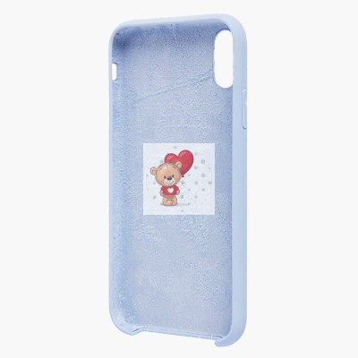 Чехол-накладка для Apple iPhone XR (пастельный синий) [ORG] Soft Touch