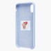 Чехол-накладка для Apple iPhone XR (пастельный синий) [ORG] Soft Touch