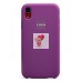 Чехол-накладка для Apple iPhone XR (фиолетовый) [ORG] Soft Touch