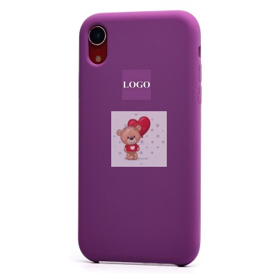 Чехол-накладка для Apple iPhone XR (фиолетовый) [ORG] Soft Touch