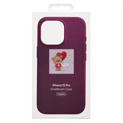 Чехол-накладка для Apple iPhone 15 Pro (багровый) ORG FineW SafeMag Чехол-накладка для Apple iPhone 15 Pro (багровый) ORG FineW SafeMag