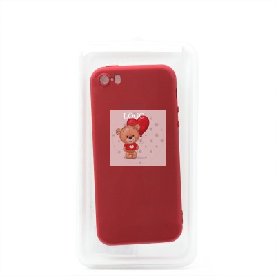 Чехол-накладка для Apple iPhone 5S (бордовый) ORG Full Soft Touch