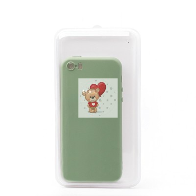 Чехол-накладка для Apple iPhone 5S (зеленый) ORG Full Soft Touch