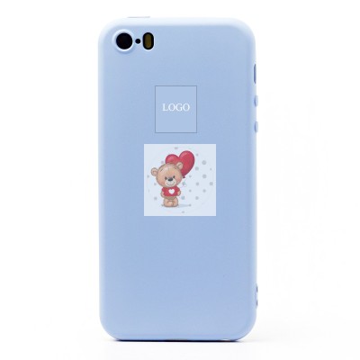 Чехол-накладка для Apple iPhone 5 (голубой) ORG Full Soft Touch Чехол-накладка для Apple iPhone 5 (голубой) ORG Full Soft Touch