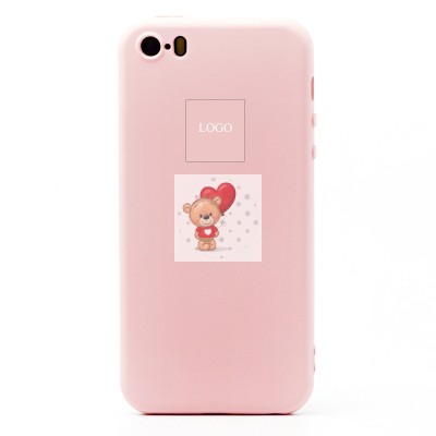Чехол-накладка для Apple iPhone SE (розовый) ORG Full Soft Touch