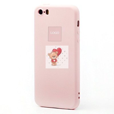 Чехол-накладка для Apple iPhone SE (розовый) ORG Full Soft Touch