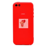 Чехол-накладка для Apple iPhone 5S (красный) ORG Full Soft Touch