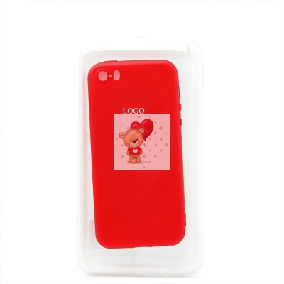 Чехол-накладка для Apple iPhone 5 (красный) ORG Full Soft Touch