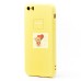 Чехол-накладка для Apple iPhone 5S (желтый) ORG Full Soft Touch