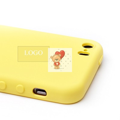 Чехол-накладка для Apple iPhone 5S (желтый) ORG Full Soft Touch