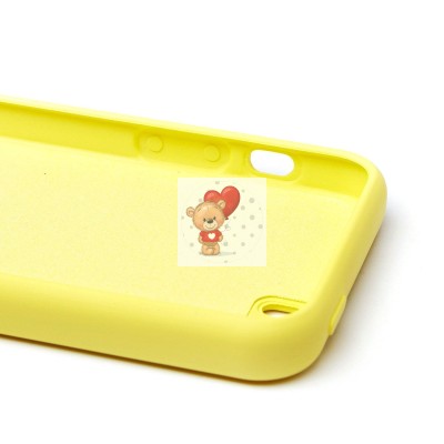 Чехол-накладка для Apple iPhone 5S (желтый) ORG Full Soft Touch