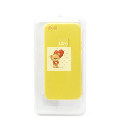 Чехол-накладка для Apple iPhone 5S (желтый) ORG Full Soft Touch