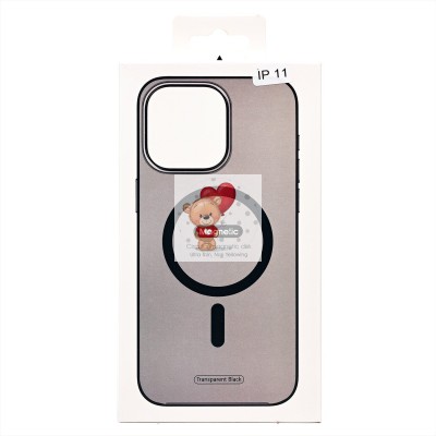 Чехол-накладка для Apple iPhone 11 (черный) ORG PC Clear Case SafeMag