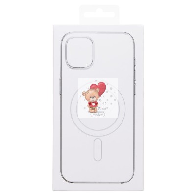 Чехол-накладка для Apple iPhone 12 (прозрачный) ORG PC Clear Case SafeMag